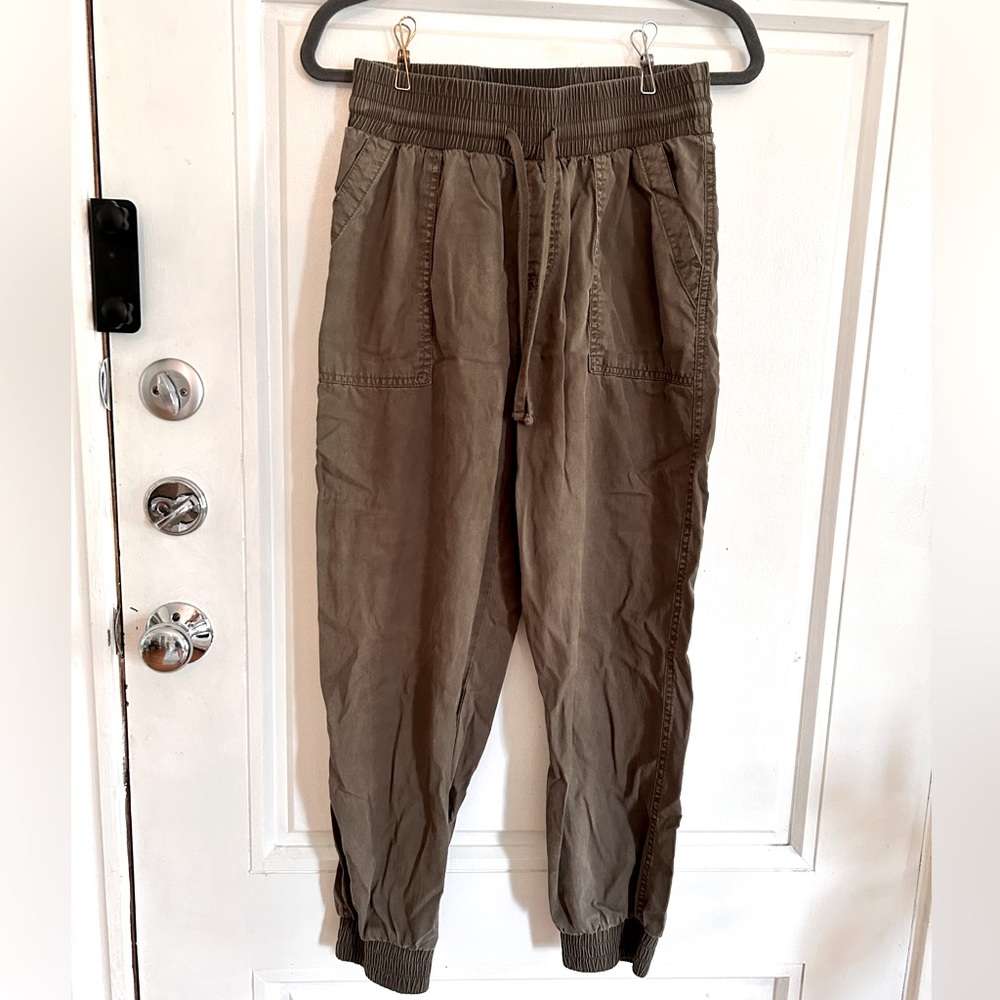 Army green joggers